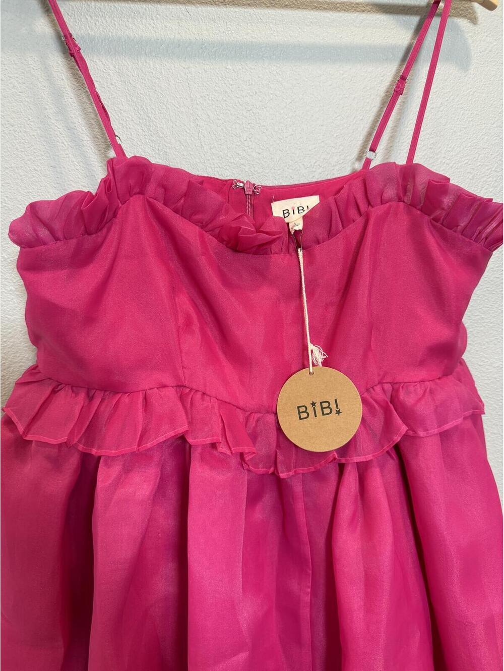 BiBi Boutique Rose Bud Dress In Hot Pink - Women's Large, NWT - Picture 6 of 9